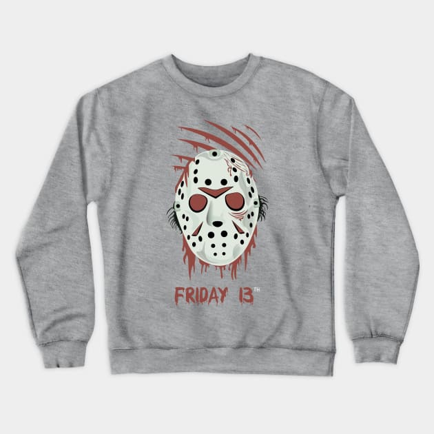 Friday 13th Crewneck Sweatshirt by Twisted By Art